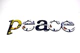 Recycled Tin Words - (peace)