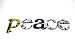 Recycled Tin Words - (peace)