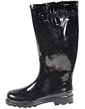 Sunville Women's Mid Calf Waterproof Rubber Garden Rainboots