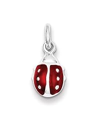 Sterling Silver Enameled Red Ladybug