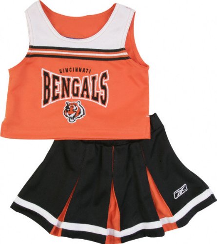 Cincinnati Bengals Girl's Toddler 2-Pc Cheerleader Jumper