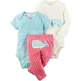 Carter's(カーターズ) 3ピース リトル キャラクターセット ブルー 上下セット 3ヶ月【並行輸入】