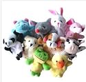 No1GS - 10 x Finger Puppets. Animal shape. 10 styles per set.