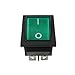 Green Light 4 Pin DPST ON/OFF Snap in Rocker Switch 15A 30A 250V AC