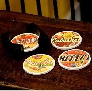 Wine About It Absorbent Coasters - Set of 4
