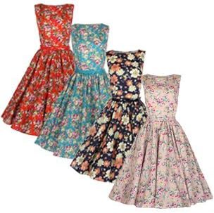 Lindy Bop Women's Audrey Hepburn 1950's Rockabilly Dress