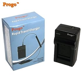 Progo Home & Travel Pocket Battery Charger With Car Adapter for Sony NP-BN1 NPBN1.