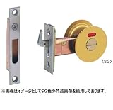 丸喜金属 A-100 HY 38R SG バックセット：38 表示錠 チューブラ引戸鎌錠 1セット