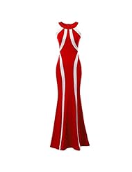 Full Length Vintage Colorblocking Striped Print Mermaid Chiffon Club Dress/Evening Dress/Prom Dress/Party Dress/Wedding Dress/Maxi Dress 