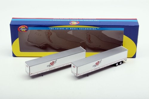 Athearn HO Heartland Express #1 53' Wabash Duraplate Trailers: Set of 2 (28417)