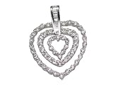 Diamond Hearts Within Pendant, 18k Gold