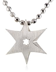 Alex Woo "Little Faith" Sterling Silver Sunburst Star Pendant Necklace, 16"