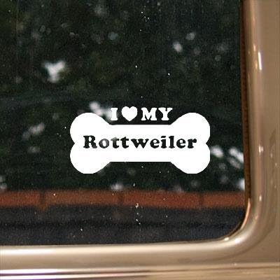 Car Auto Window Helmet Art Die Cut White I Love My Rottweiler Bike Sticker Notebook Wall Art Home Decor Macbook Wall Decor