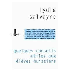 Quelques conseils utiles aux eleves huissiers