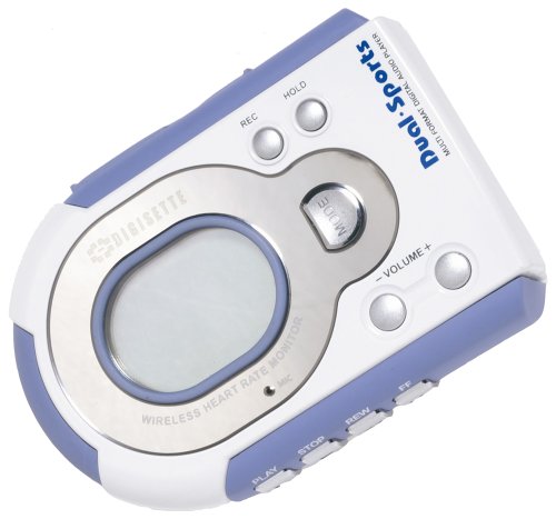 DigiSette DualSports Pulsmesser und Tragbarer MP3-Player 128MB