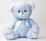 Baby Boy 20cm Blue Teddy Bear Baby Posh Paws