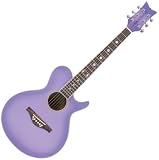 Daisy Rock WildWood Acoustic Short Scale Guitar, Purple Daze