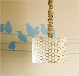 Metro Hanging Drum Shade with Cord Cover By Glenna Jean