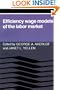 Efficiency Wage Models of the Labor Market