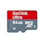 SanDisk SDSDQU-064G-U46A Ultra Carte Mmoire microSDXC bicolore avec Adaptateur Classe 10 64 Go