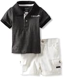 Calvin Klein Baby-Boys Newborn Polo With Cargo Short