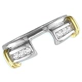 Gold Plated Sterling Silver 1/4 ct. Cubic Zirconia Wrap