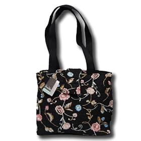 Donna Sharp Quilts Quilted Black-Eyed Suzette Lori Tote Handbag 33685