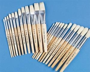 Childrens Toyshop  Toys : White Bristle School Brushes (Pk/24)