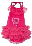 Baby Boutique&reg; Girl's Toddler Pink "Glam Girl Tutu" Romper, Size: 6 to 9 months