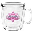 Bat Mitzvah Star of David 12 oz Insulated Coffee Mug, Clear