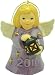 2010 Annual Dated Goebel Angel Bell Ornament - Purple - 35th Edition