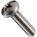 Stainless Steel Machine Screw, Plain Finish, Pan Head, Phillips Drive, 1/2" Length, #2-56 Threads (Pack of 100)