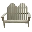 Cottage Classics Adirondack Settee - Sage