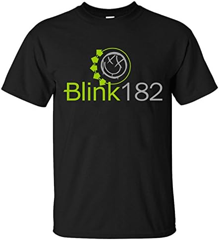 WOEO Men's Blink 182 Cotton Short Sleeves T-shirts black XXL