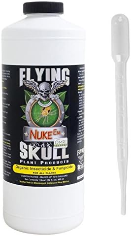 Flying Skull Nuke Em 1 Quart Organic Insecticide, Pesticide 2016 + Free Measure Master Pipette