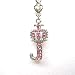 Cell Phone Mobile Camera Charm Strap Pink J Crown Tiara