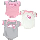Reebok Tennessee Titans Infant 3-Piece Creeper Set - Pink 0-3 Months