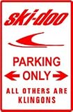 SKI DOO PARKING ONLY sport ski street sign