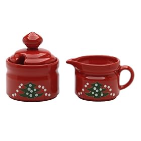 Waechtersbach Christmas Tree Sugar and Creamer