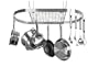 Innova Leyse Brushed Stainless-Steel Oval Pot Rack