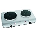 Rival Solid Double Burner - Stainless Steel