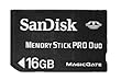 SanDisk SDMSPD-016G-B35 PRO Duo Carte M�moire Memory Stick 16 Go