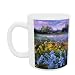 Irises, Willow and Fir Tree, 1993 (oil on canvas) by Timothy Easton - Mug - Standard Size