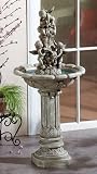 One-Tiered Fiberglass Fountain Cherubs Design with Pump