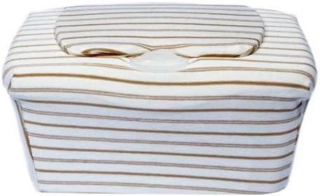 Khaki Pinstripe WipesWraps Baby Wipes Cover by CleverRelish