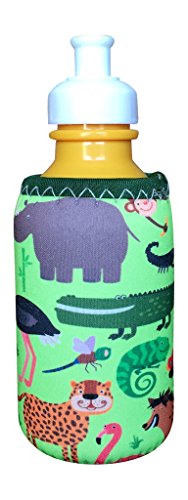 Koverz for Kids - #1 Neoprene Baby Bottle/Sippy Cup Insulator Cooler Coolie - CHOOSE FROM 26 STYLES! - Zoo Animals