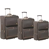 Diane von Furstenberg Runway 3 Piece Luggage Set - Olive/Bronze