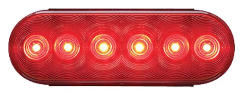 Optronics Fleet Count Led Oval Top/Turn/Tail Light Set, 6-Inch