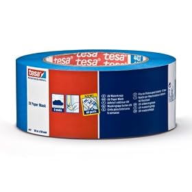 Tesa Outdoor UV Resistant Masking Tape With 6 Weeks Residue Free Removal, 50mm x 50m