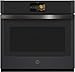 GE Profile PTS7000FNDS 30 Inch Electric Single Wall Oven in Black Slate